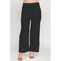 Plus Size Crinkle Knit Pants
