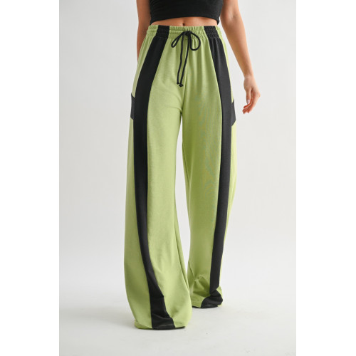 Color Block Wide Leg Lounge Pants