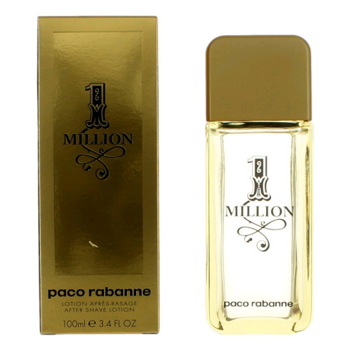 1 Million by Paco Rabanne, 3.4 oz After Shave Lotion for Men - PS-AM1MIL34AS