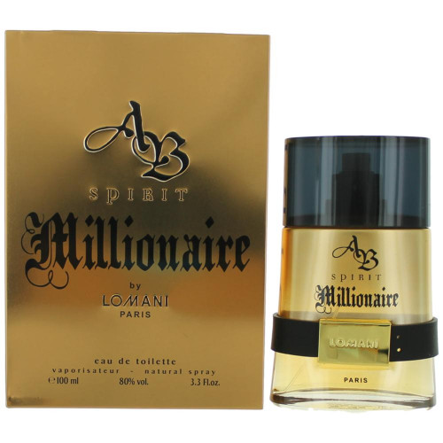 AB Spirit Millionaire by Lomani, 3.3 oz Eau De Toilette Spray for Men - PS-AMABS33S