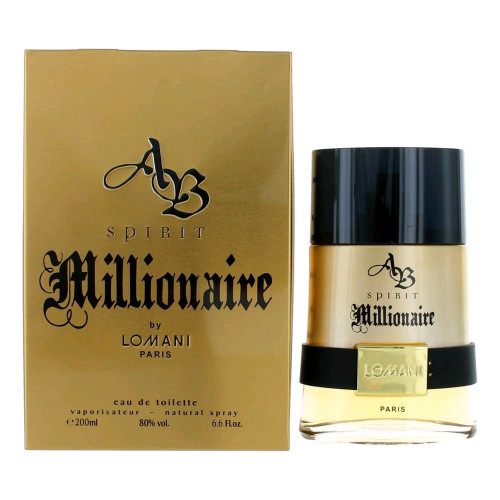 AB Spirit Millionaire by Lomani, 6.6 oz Eau De Toilette Spray for Men - PS-AMABSM67S