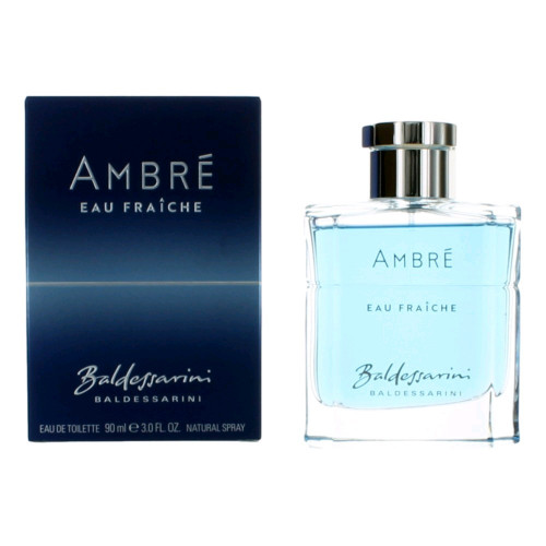 Baldessarini Ambre Eau Fraiche by Baldessarini, 3 oz Eau De Toilette Spray for Men - PS-AMBALAEF34S