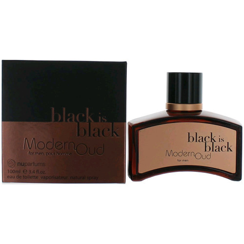 Black is Black Modern Oud by NuParfums, 3.4 oz Eau De Toilette Spray for Men - PS-AMBIBMO34S