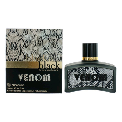 Black is Black Venom by NuParfums, 3.4 oz Eau De Toilette Spray for Men - PS-AMBLISBV34S