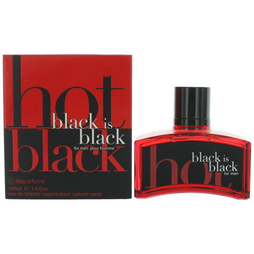 Black Is Black Hot by NuParfums, 3.4 oz Eau De Toilette Spray for Men - PS-AMBLKISH34S