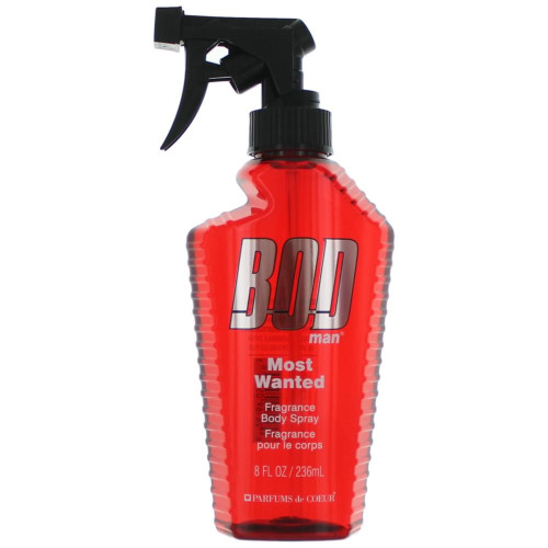 Bod Man Most Wanted by Parfums De Coeur, 8 oz Frgrance Body Spray for Men - PS-AMBODMMW8BS