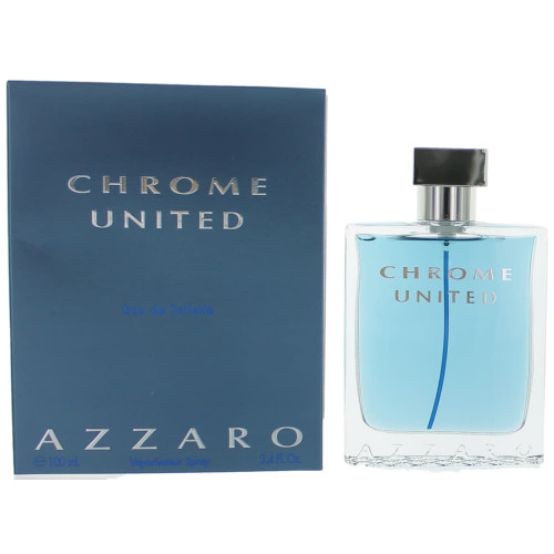Chrome United by Azzaro, 3.4 oz Eau De Toilette Spray for Men - PS-AMCHRU34S