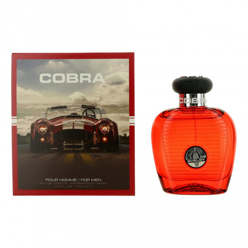 Cobra Red by Carroll Shelby, 3.4 oz Eau de Toilette Spray for Men - PS-AMCSR34S