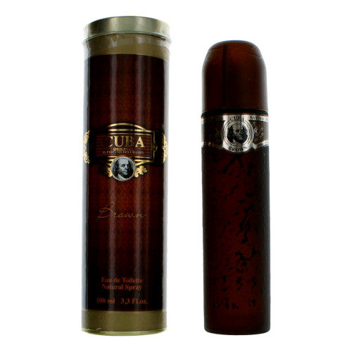 Cuba Brown by Cuba, 3.3 oz Eau De Toilette Spray for Men - PS-AMCUBBR34S