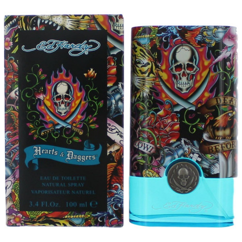 Ed Hardy Hearts & Daggers by Christian Audigier, 3.4 oz Eau De Toilette Spray for Men - PS-AMEDHHD34S