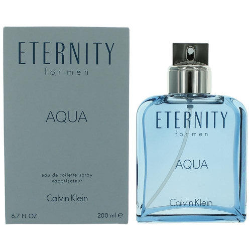 Eternity Aqua by Calvin Klein, 6.7 oz Eau De Toilette Spray for Men - PS-AMETAQ67S