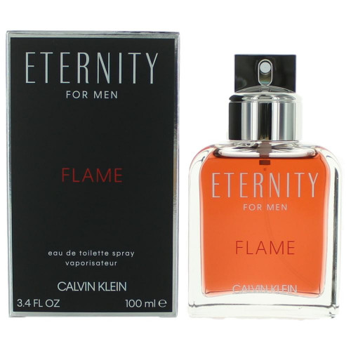 Eternity Flame by Calvin Klein, 3.4 oz Eau De Toilette Spray for Men - PS-AMETFLA34S
