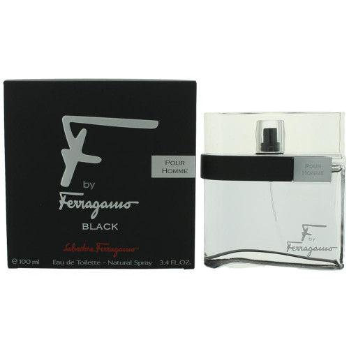 F Black by Salvatore Ferragamo, 3.4 oz Eau De Toilette Spray for Men - PS-AMFFRBL34S