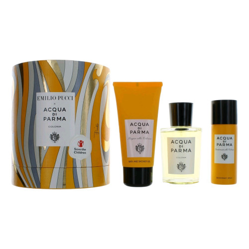 Acqua Di Parma x Emilio Pucci Colonia by Acqua Di Parma, 3 Piece Gift Set for Unisex - PS-AMGADPC3