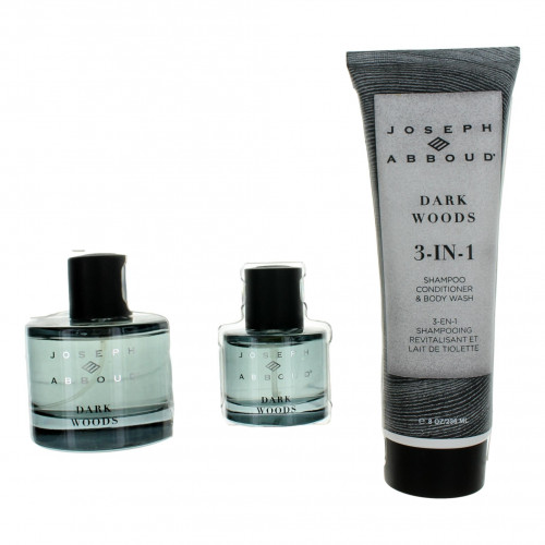Dark Woods by Joseph Abboud, 3 Piece Gift Set for Men - PS-AMGJADW3
