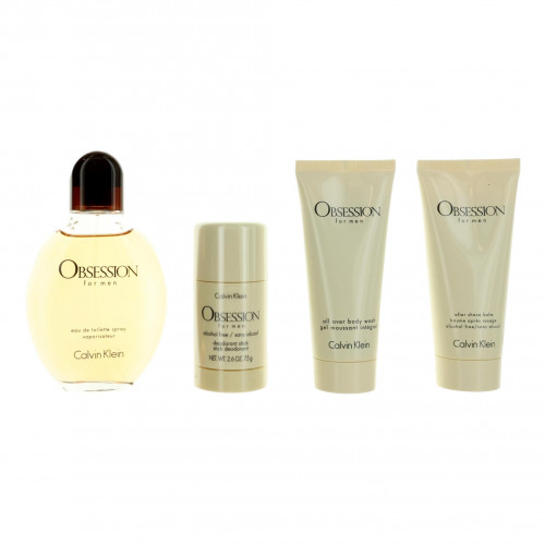 Obsession by Calvin Klein, 4 Piece Gift Set for Men - PS-AMGOBS424