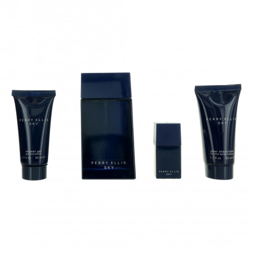 Perry Ellis Sky by Perry Ellis, 4 Piece Gift Set for Men - PS-AMGPESK4