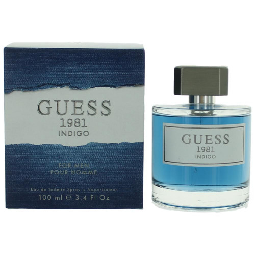 Guess 1981 Indigo by Guess, 3.4 oz Eau De Toilette Spray for Men - PS-AMGU1981I34S