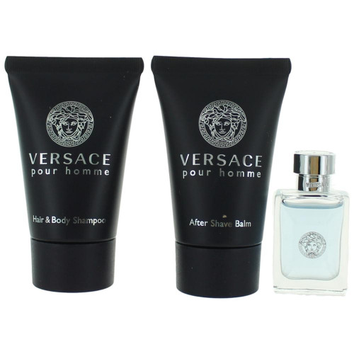 Versace Pour Homme by Versace, 3 Piece Mini Gift Set for Men - PS-AMGVRPH3MN