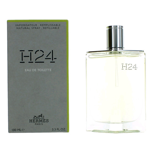 H24 by Hermes, 3.3 oz Eau De Toilette Spray Refillable for Men - PS-AMH2534S