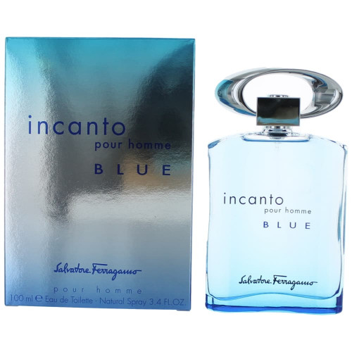 Incanto Blue by Salvatore Ferragamo, 3.4 oz Eau De Toilette Spray for Men - PS-AMINCB34S