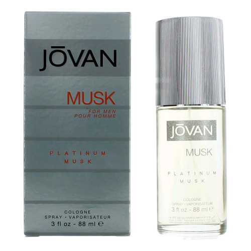 Jovan Platinum Musk by Jovan, 3 oz Eau De Cologne Spray for Men - PS-AMJOVPM3S