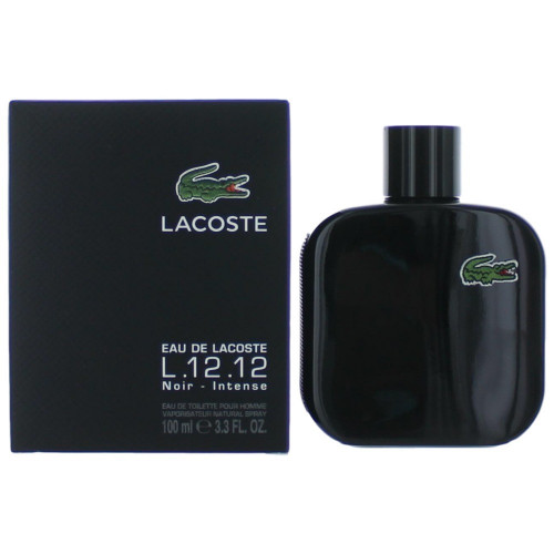 Lacoste L.12.12 Black Noir Intense by Lacoste, 3.3 oz Eau De Toilette Spray for Men - PS-AMLACL12BK34S