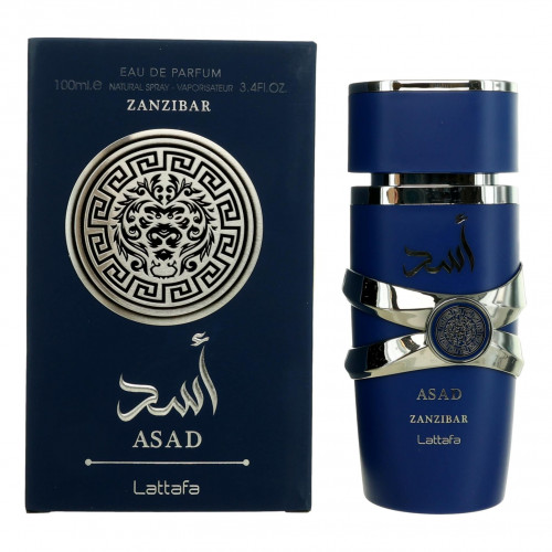Zanzibar Asad by Lattafa, 3.4 oz Eau De Parfum Spray for Men - PS-AMLATASZ34PS