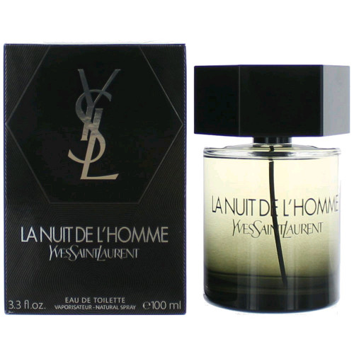 La Nuit De LHomme by Yves Saint Laurent, 3.3 oz Eau De Toilette Spray for Men - PS-AMLDL34S