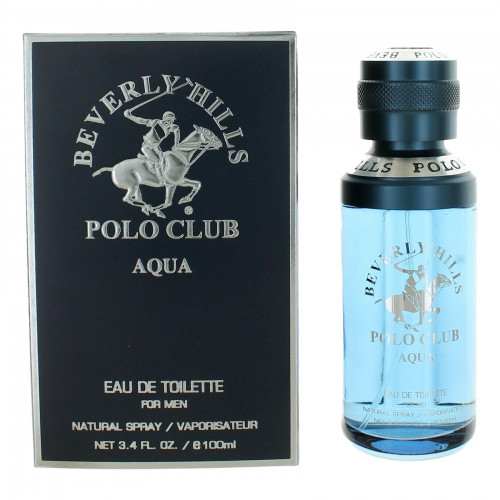 BHPC Aqua by Beverly Hills Polo Club, 3.4 oz Eau De Toilette Spray for Men - PS-AMPCBHAQ34S
