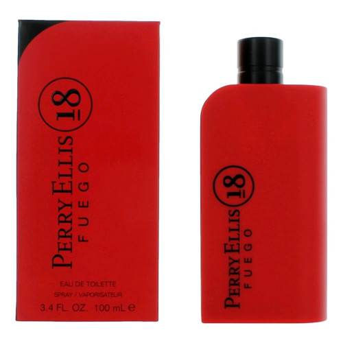 Perry Ellis 18 Fuego by Perry Ellis, 3.4 oz Eau De Toilette Spray for Men - PS-AMPER18F34S