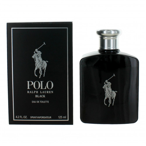 Polo Black by Ralph Lauren, 4.2 oz Eau De Toilette Spray for Men - PS-AMPOLBK42S