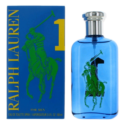 Polo Big Pony Blue #1 by Ralph Lauren, 3.4 oz Eau De Toilette Spray for Men - PS-AMPOLPON34S