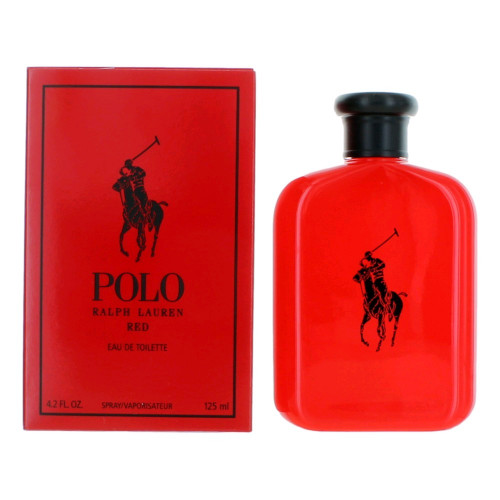 Polo Red by Ralph Lauren, 4.2 oz Eau De Toilette Spray for Men - PS-AMPOLR4S