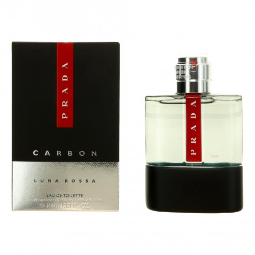 Prada Luna Rossa Carbon by Prada, 3.4 oz Eau De Toilette Spray for Men - PS-AMPRLRC34S