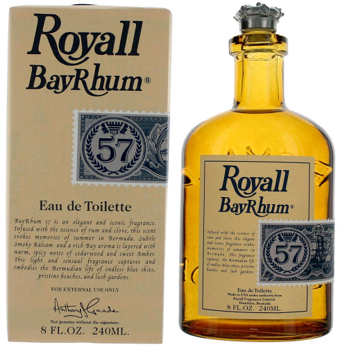 Royall BayRhum 57 by Royall Fragrances, 8 oz Eau De Toilette Splash for Men - PS-AMRBAY578