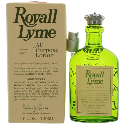 Royall Lyme by Royall Fragrances, 4 oz All Purpose Lotion Spray for Men - PS-AMRLYM4SPL