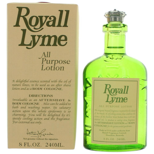 Royall Lyme by Royall Fragrances, 8 oz All Purpose Lotion for Men - PS-AMRLYM8APL