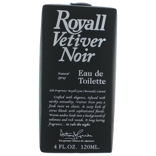 Royall Vetiver Noir by Royall Fragrance, 4 oz Eau De Toilette Spray for Men - PS-AMRVN4SPL