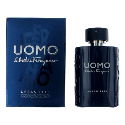 Uomo Urban Feel by Salvatore Ferragamo, 3.4 oz Eau De Toilette Spray for Men - PS-AMSALUUF34S