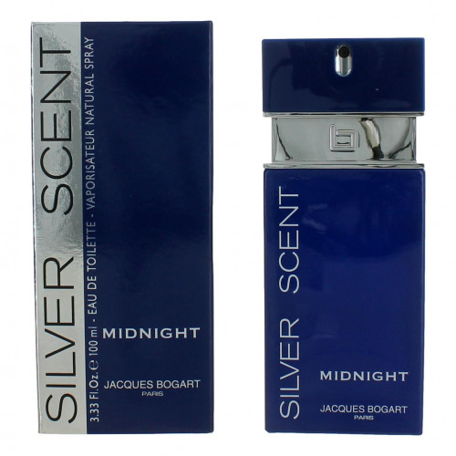 Silver Scent Midnight by Jacques Bogart, 3.33 oz Eau De Toilette for Men - PS-AMSSM34S