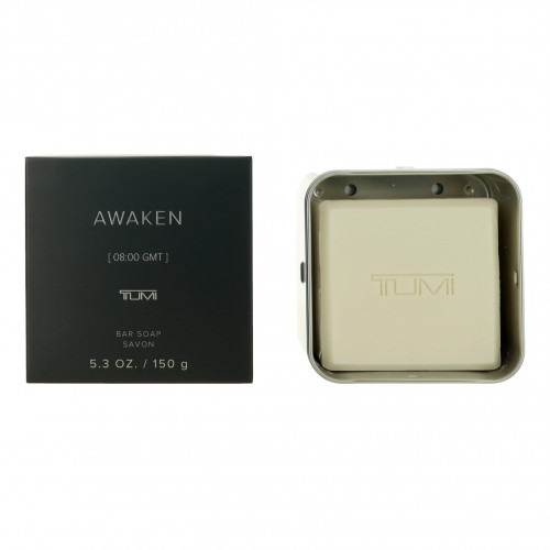 Awaken [08:00 GMT] by Tumi, 5.3 oz Bar Soap for Men with Aluminum Case. - PS-AMTUMAW53BS