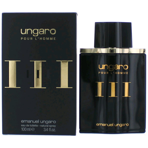 Ungaro Pour LHomme III by Ungaro, 3.4 oz Eau De Toilette Spray for Men - PS-AMUNG334S