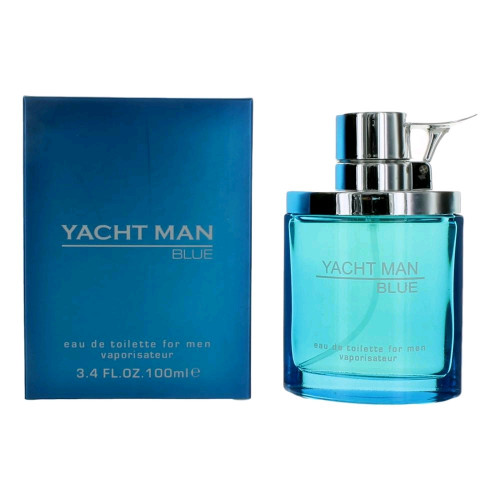 Yacht Man Blue by Myrurgia, 3.4 oz Eau De Toilette Spray for Men - PS-AMYACB34S