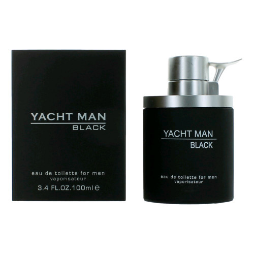 Yacht Man Black by Myrurgia, 3.4 oz Eau De Toilette Spray for Men - PS-AMYACBK34S