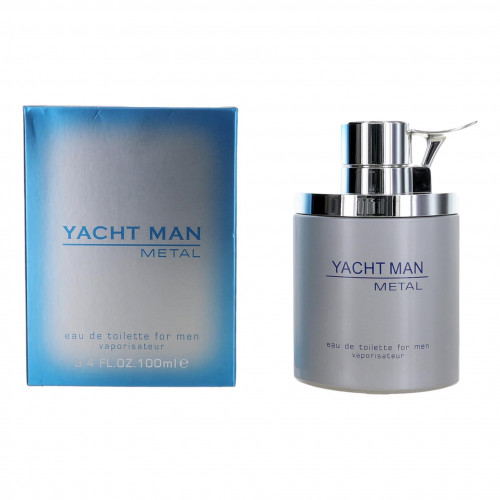 Yacht Man Metal by Myrurgia, 3.4 oz Eau De Toilette Spray for Men - PS-AMYACM34S
