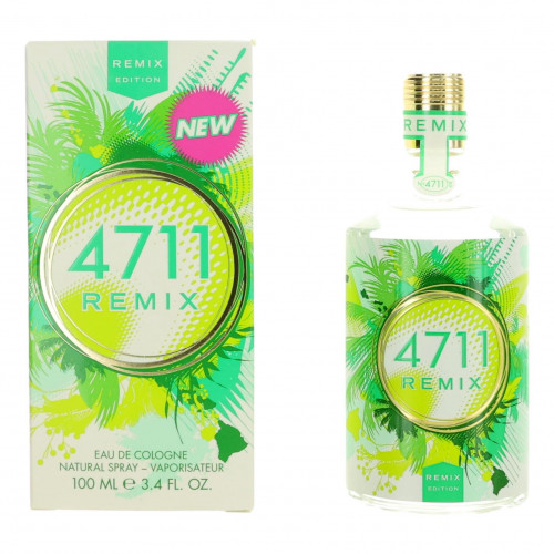 4711 Remix Green Oasis by Muelhens, 3.4 oz Eau de Cologne Spray for Unisex - PS-AU4711RMOAZ34S