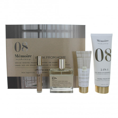 Work From Home by Memoire Archives, 4 Piece Gift Set for Unisex - PS-AUGMEMWFH4