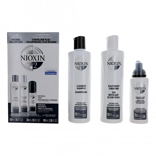 Nioxin 3D Care System Kit 2 - For Natural Hair, Progressed Thinning, Light Moisture - PS-AUNXS2K