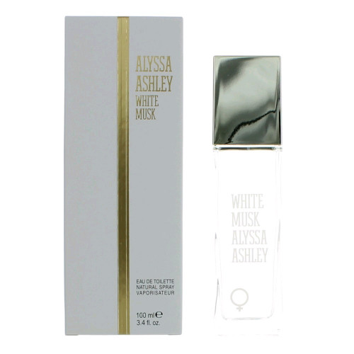 White Musk by Alyssa Ashley, 3.4 oz Eau De Toilette Spray for Women - PS-AWALAW34S